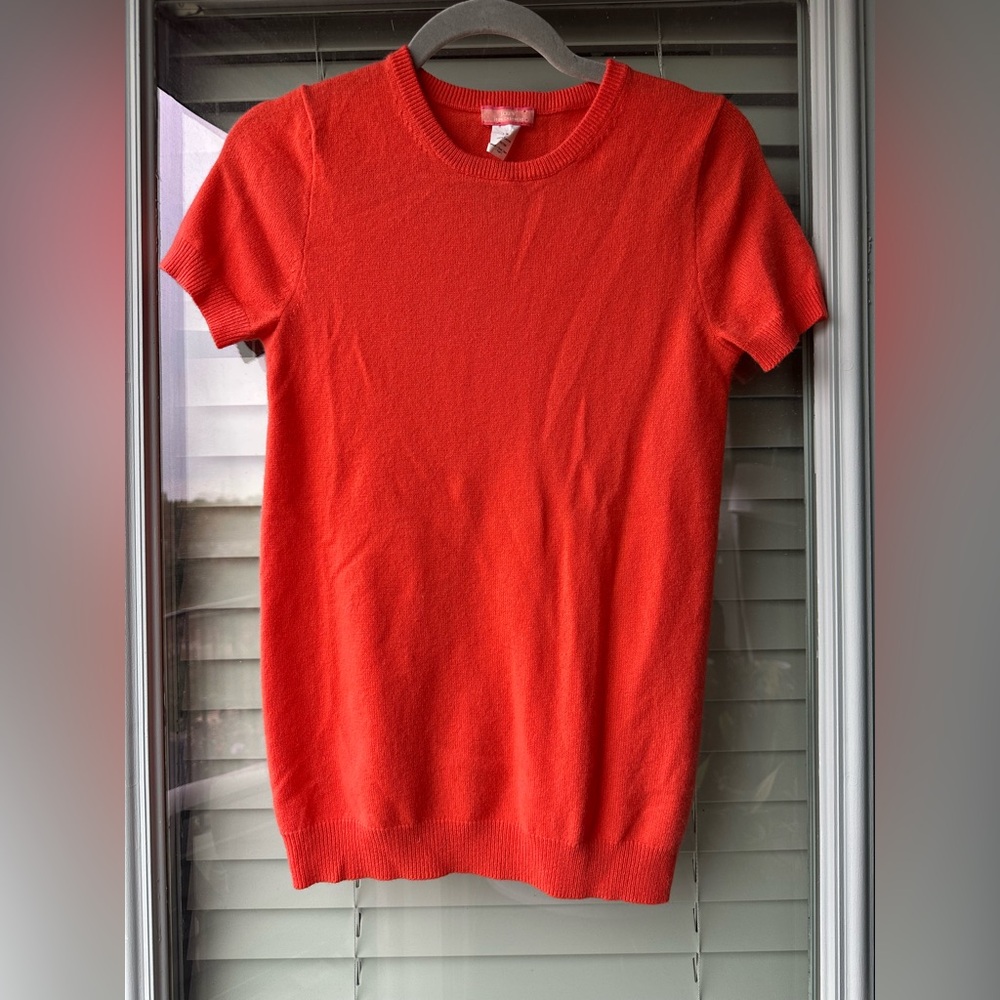 J. Crew Cashmere Short Sleeved Sweater Top